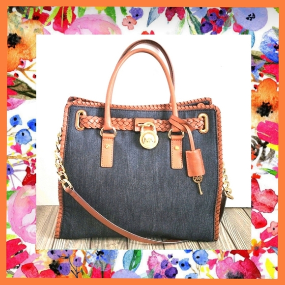 MICHAEL Michael Kors Handbags - Michael Kors Hamilton Denim Shoulder Bag/Tote